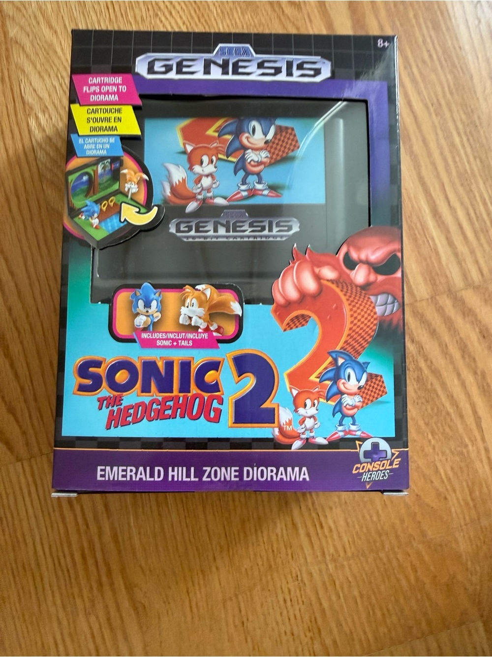 NWT Sonic the Hedgehog 2 Emerald Hill Zone Diorama Console Heroes SEGA Genesis